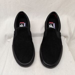 Vans Men's Skate Slip-on Shoe, Black, Size 9.5